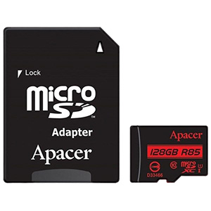 کارت حافظه microSDXC اپیسر کلاس 10 استاندارد UHS-I U1 سرعت 85MBps همراه با آداپتور SD ظرفیت 32 گیگابایت