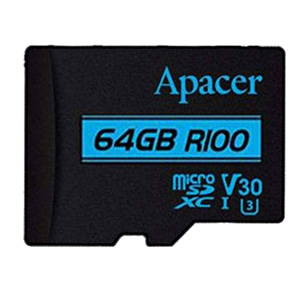 کارت حافظه microSDXC اپیسر مدل V30 کلاس 10 استاندارد UHS-I U3 سرعت 100MBps ظرفیت 64 گیگابایت