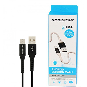کابل شارژ کینگ استار   USB به Micro USB مدل K65A