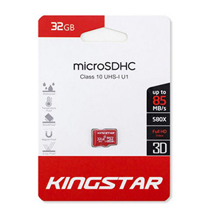 کارت حافظه 32 گیگابایت کینگ استار مدل Kingstar MicroSDHC Class 10 UHS-U1 R85