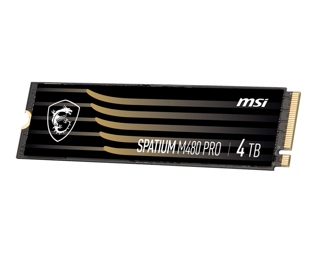 اس اس دی اینترنال ام اس آی مدل SPATIUM M480 PRO PCIe 4.0 NVMe M.2 ظرفیت 4 ترابایت