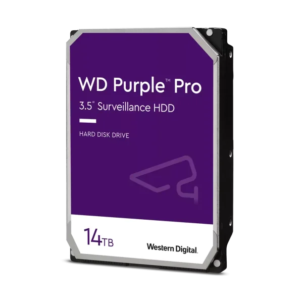 هارد دیسک اینترنال وسترن دیجیتالWestern Digital WD Purple Pro Smart Video Hard Drive ظرفیت 14 ترابایت