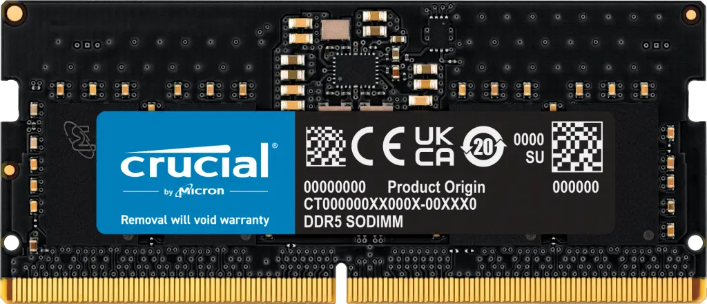 رم لپ تاپ کروشیال مدل Crucial 48GB DDR5-5600 SODIMM ظرفیت 48گیگابایت
