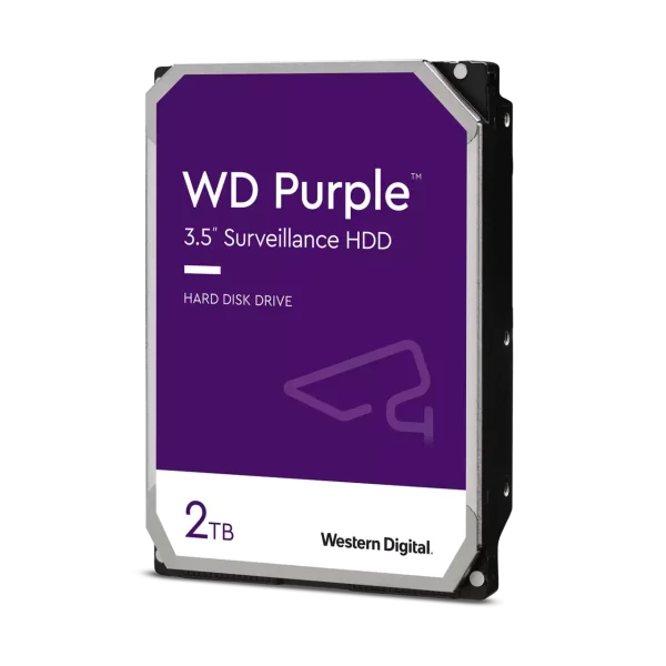 هارد دیسک اینترنال دیجیتال وسترن مدل WD Purple Surveillance Hard Drive ظرفیت 2 ترابایت