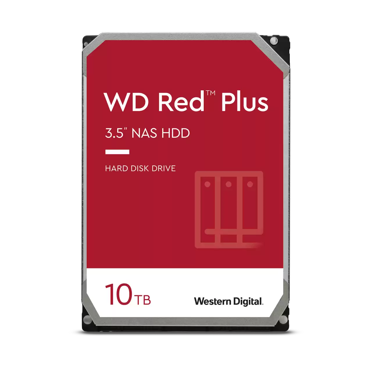 هارد دیسک اینترنال وسترن دیجیتال مدل Western Digital WD Red Plus NAS Hard Drive 3.5-Inch ظرفیت 10 ترابایت