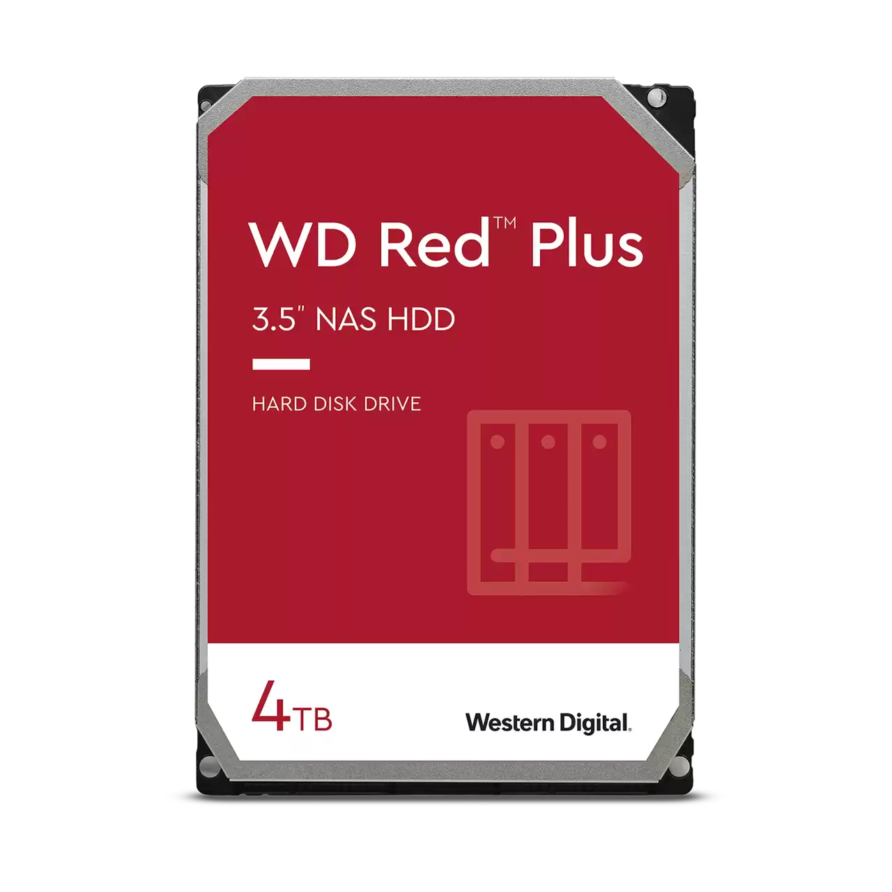 هارد دیسک اینترنال وسترن دیجیتال مدل Western Digital WD Red Plus NAS Hard Drive 3.5-Inch ظرفیت 4 ترابایت
