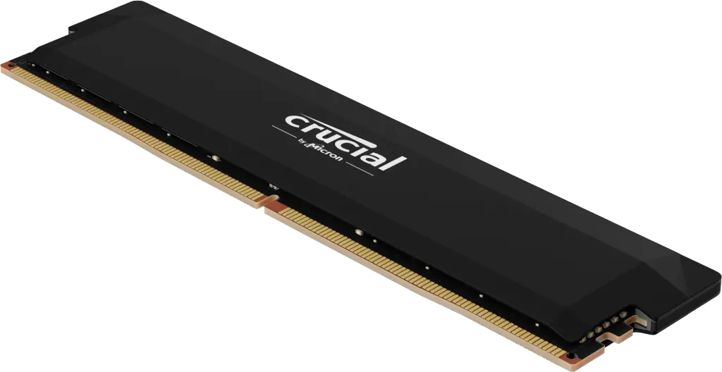 رم کامپیوتر کروشیال مدل Crucial Pro Overclocking 16GB DDR5-6000 UDIMM Black ظرفیت 16 گیگابایت